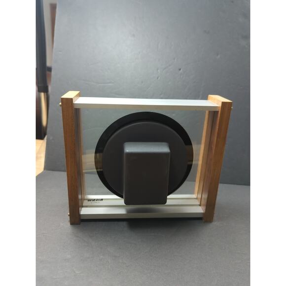 VTG MCM Verichron GMT World Time Quartz Mantel Clock Works Red Airplane 2nd Hand - Picture 7 of 12